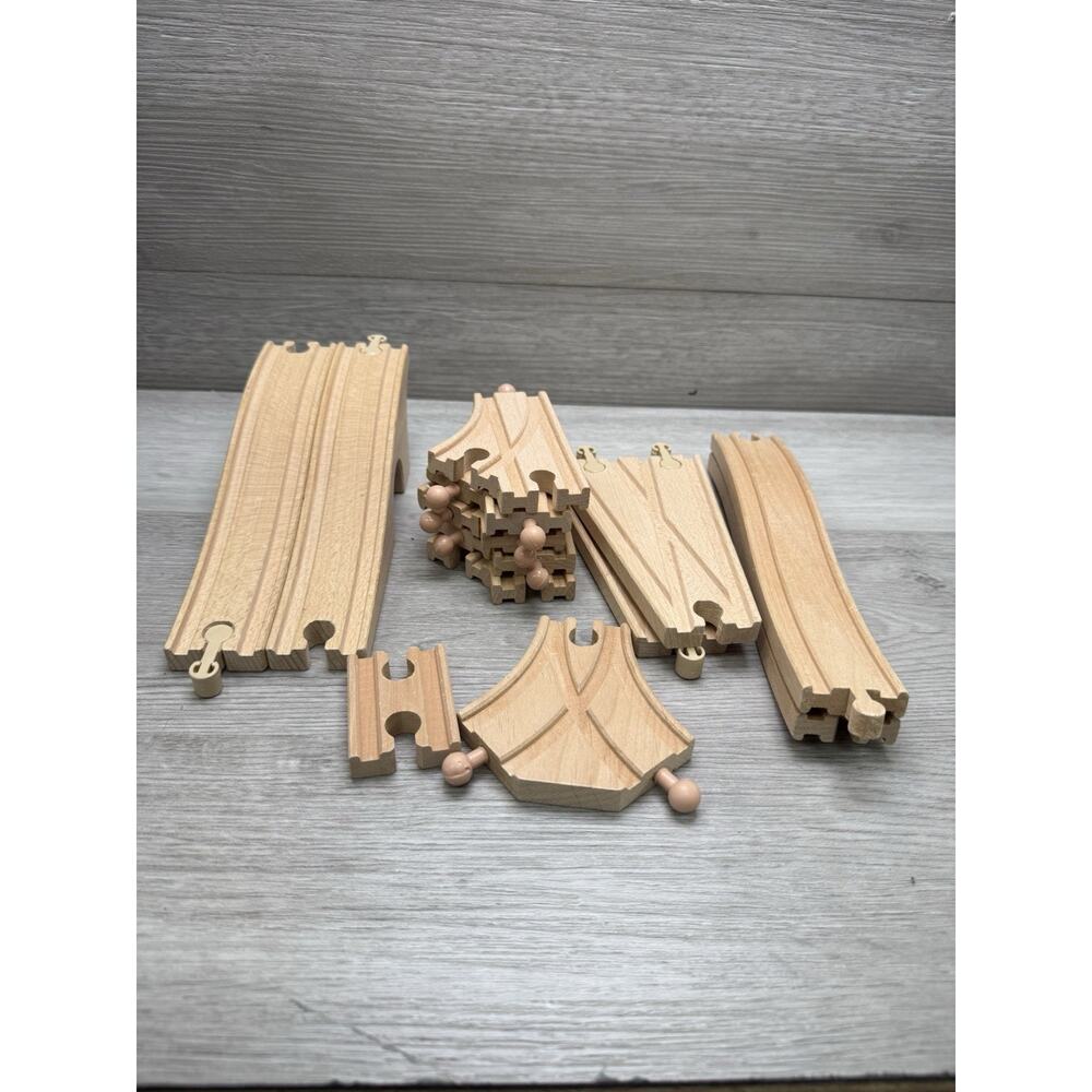 Lot of Thomas Train Wooden Tan Tracks Bridges Tunnel Hills Crosses